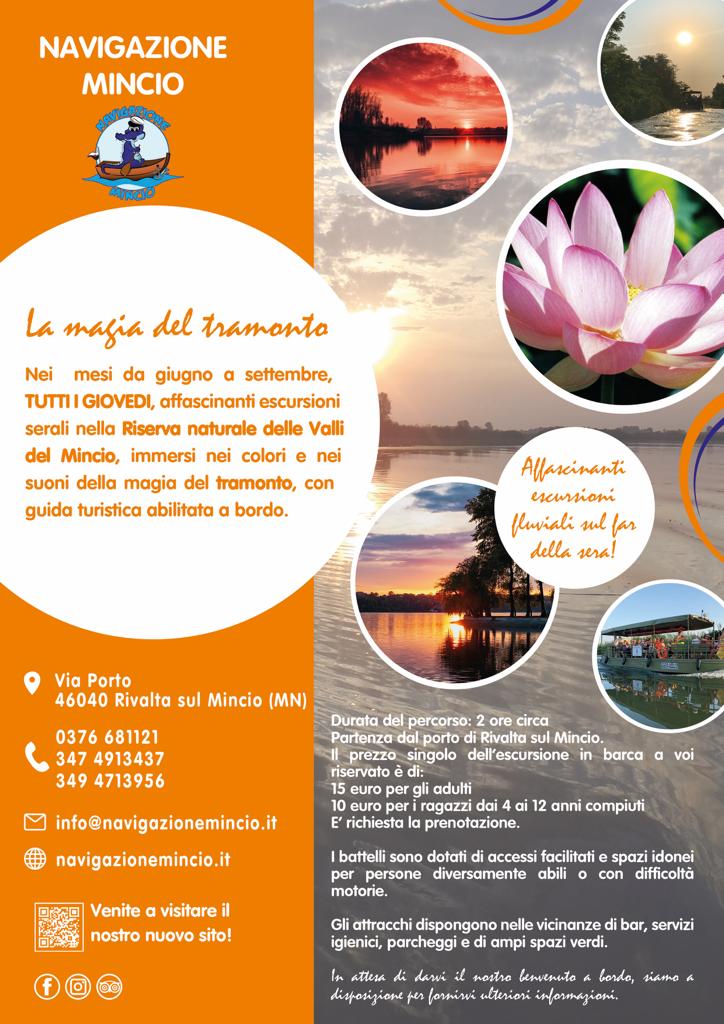 Volantino la magia del tramonto